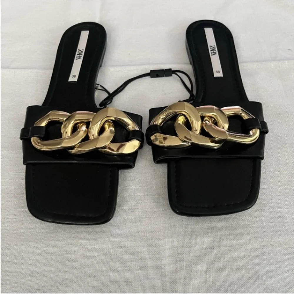 38. Zara leather sandale - Picture 4 of 6